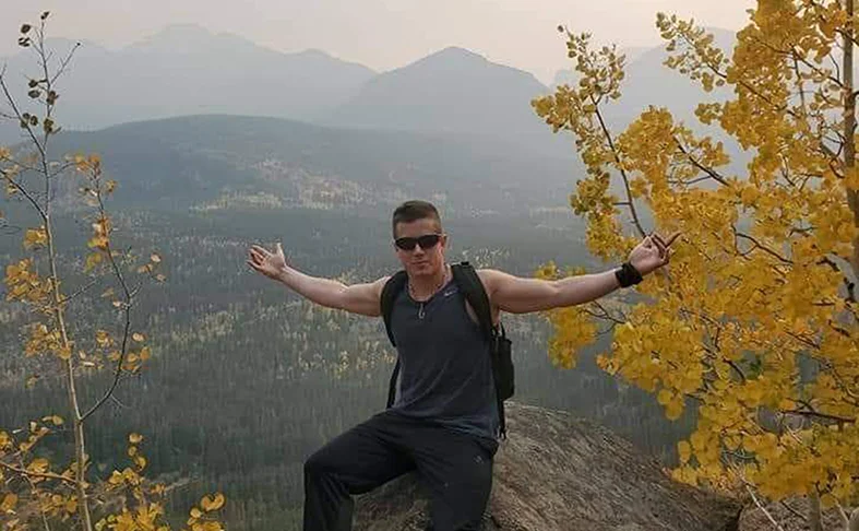 Ian Krohmer with his family