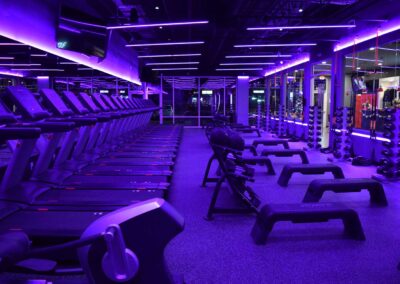 180 Red Fit studio in purple light therapy